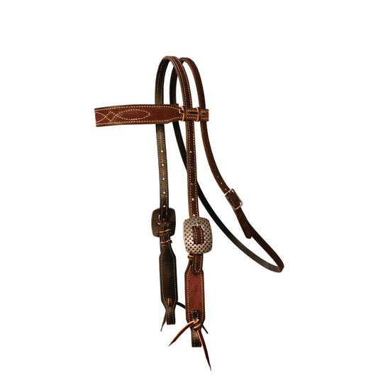 Professionals Choice Roughout Gunslinger 5/8" Browband Headstall- Chocolate