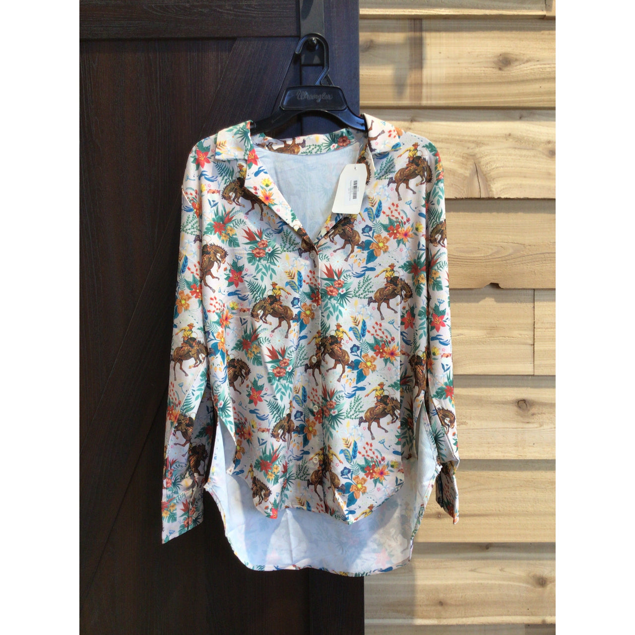 Turquoise Haven Bucking Horse Shirt