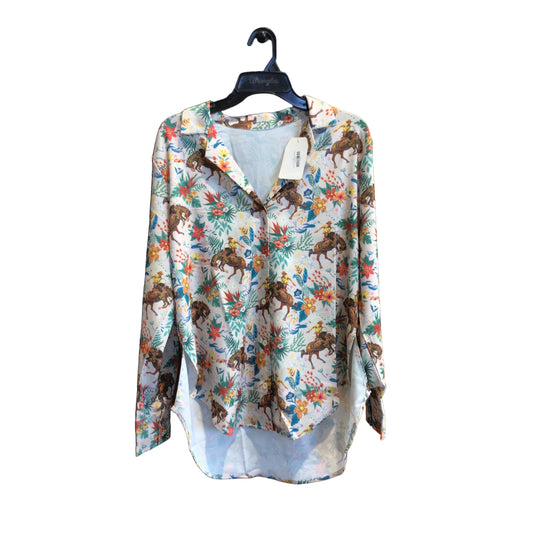 Turquoise Haven Bucking Horse Shirt