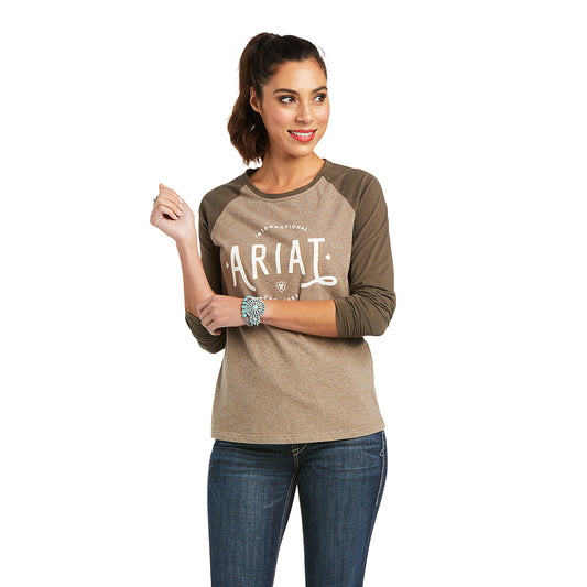 Ariat Women's Real Loop Baseball Heather Banyan Bark