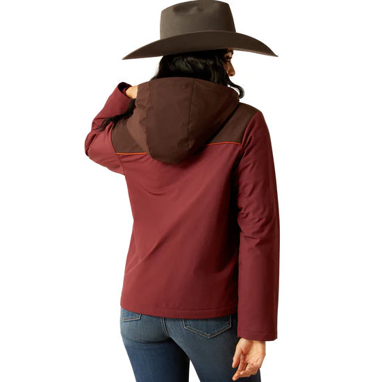 Ariat Women's Pioneer Stretch Shell Jacket - Tawny Port/Chocolate Plum