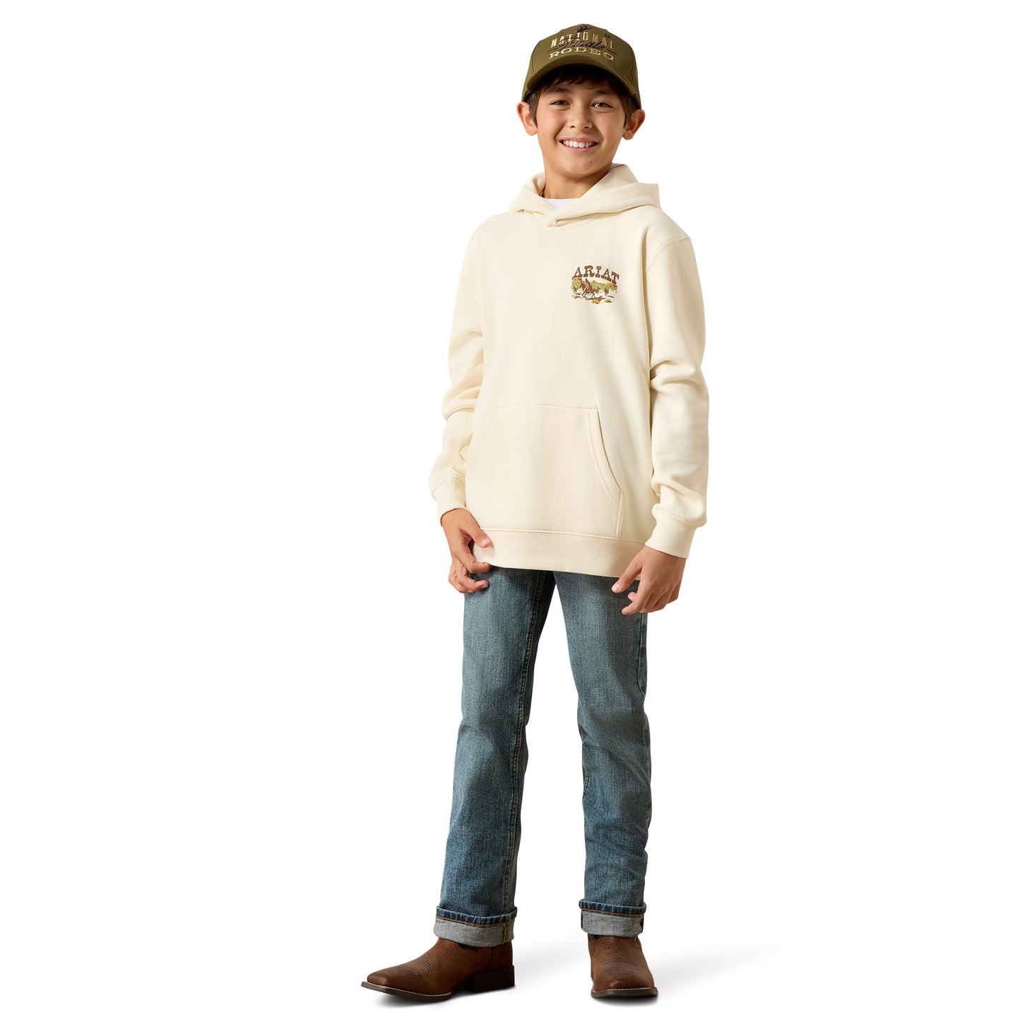Ariat Youth Pulp Western Hoodie - Turtledove