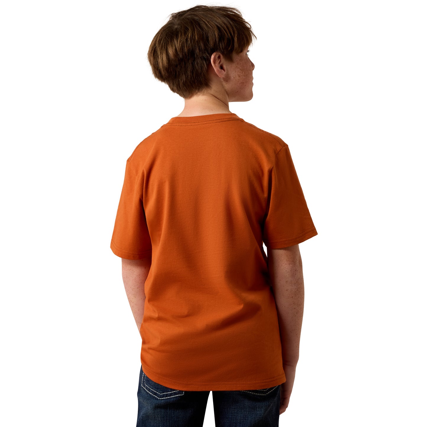 Ariat Youth Tough As Leather T-Shirt - Bombay Brown