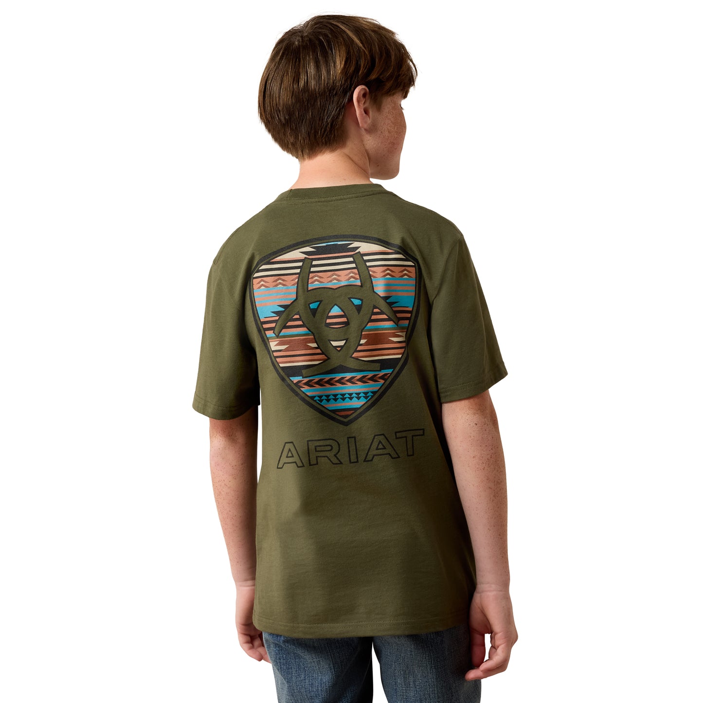 Ariat Youth Rust Serape Shield T-Shirt - Grape Leaf