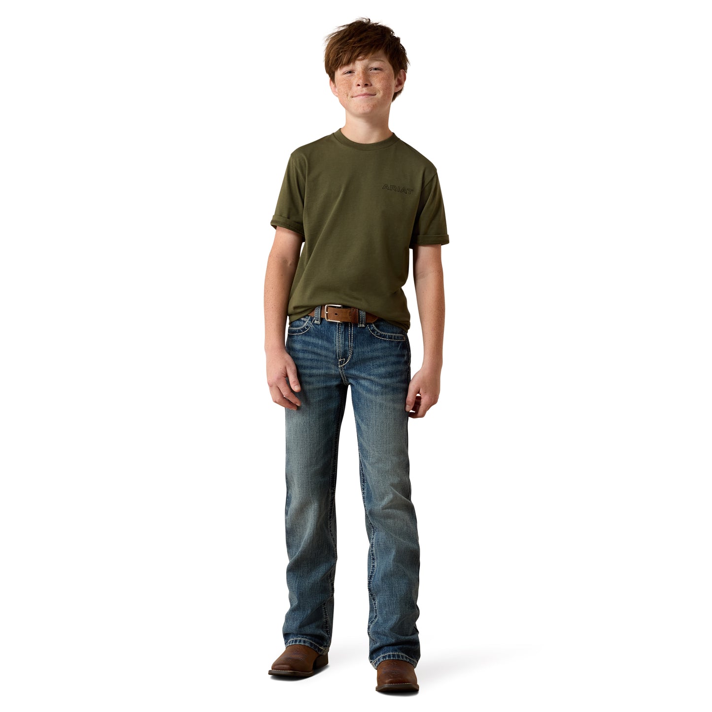Ariat Youth Rust Serape Shield T-Shirt - Grape Leaf