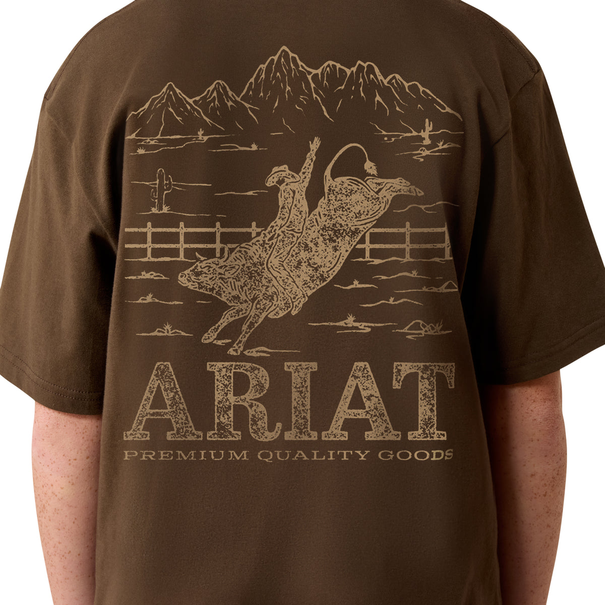 Ariat Boys' Rocky Bull T-Shirt - Turkish Coffee