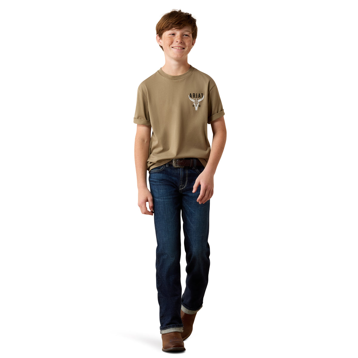 Ariat Boys' Best Longhorn T-Shirt - Fallen Rock