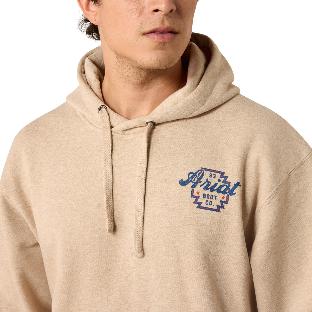 Ariat Men's Bison Archer Hoodie - Oatmeal