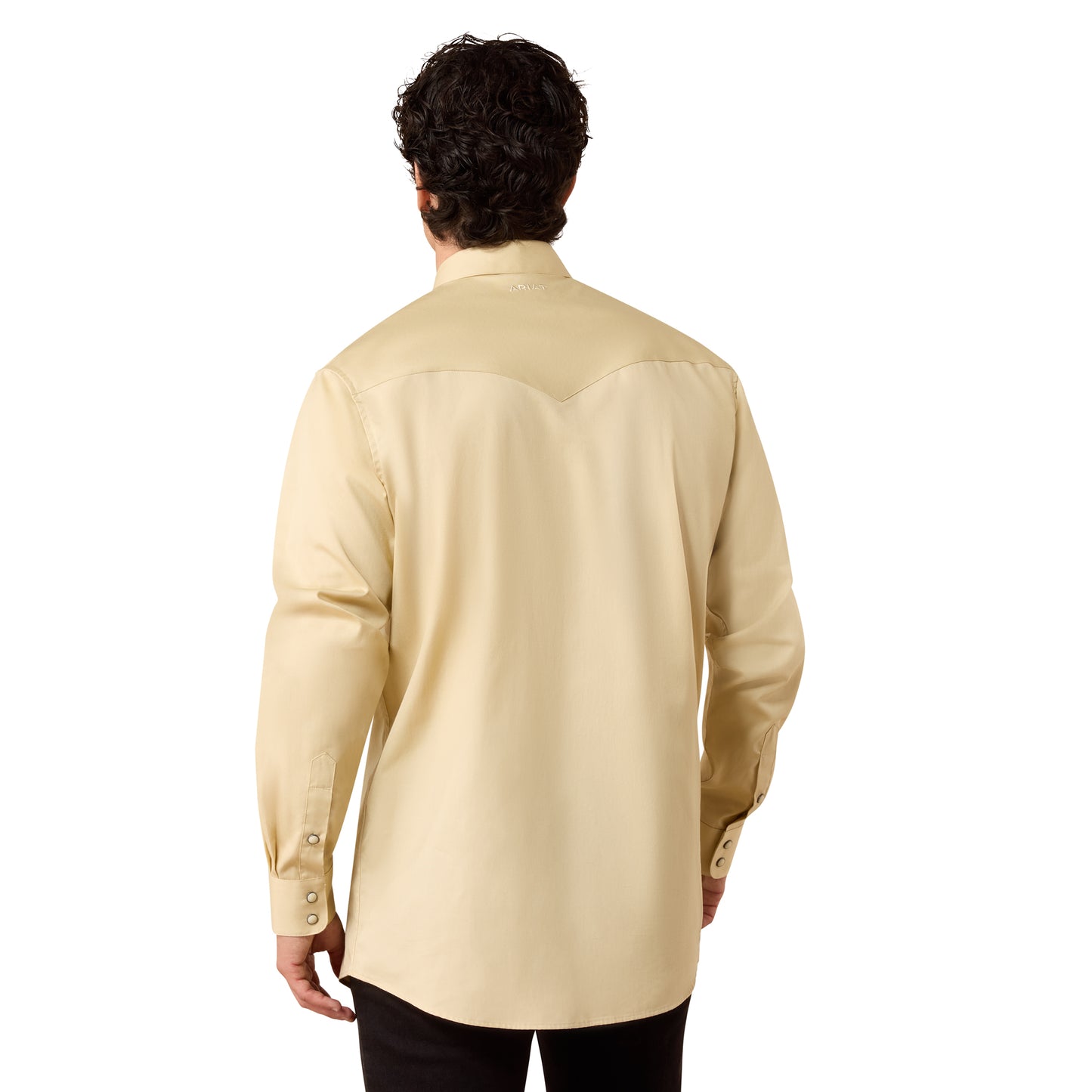 Ariat Men's Solid Twill Fitted Shirt - Off White