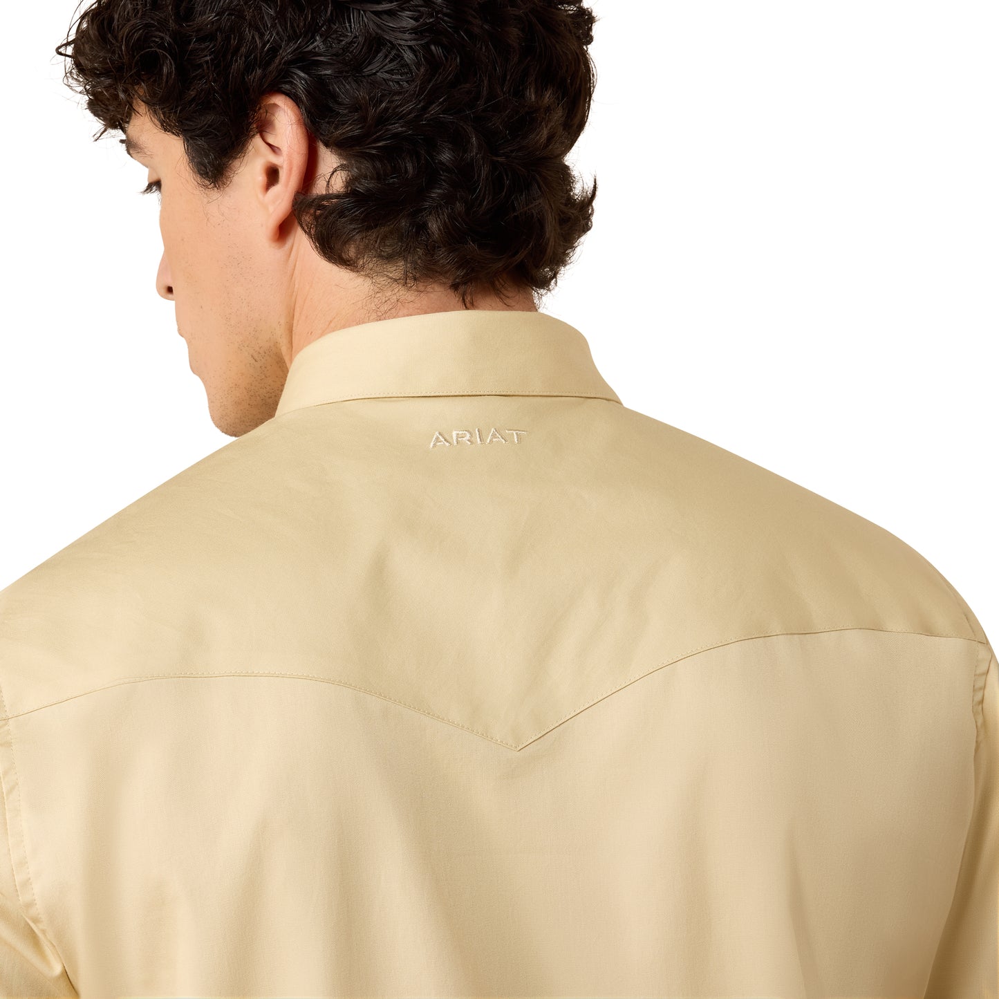 Ariat Men's Solid Twill Fitted Shirt - Off White