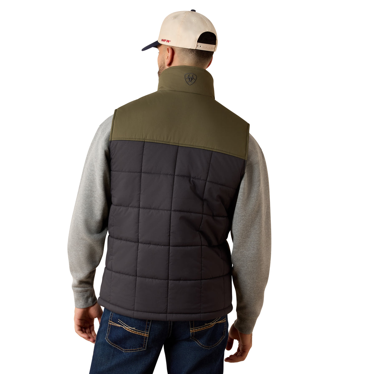 Ariat Men's Crius Insulated Vest - Phantom/Grape Leaf