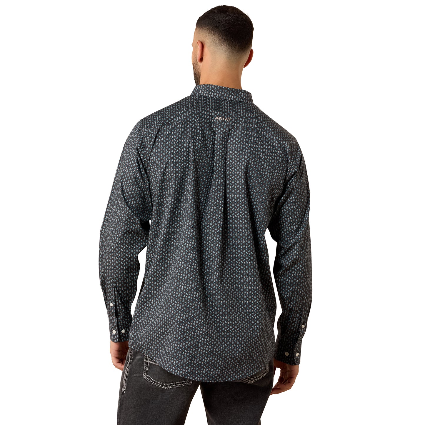 Ariat Men's Wrinkle Free Barnaby Classic Fit Shirt - Phantom Paisley Print