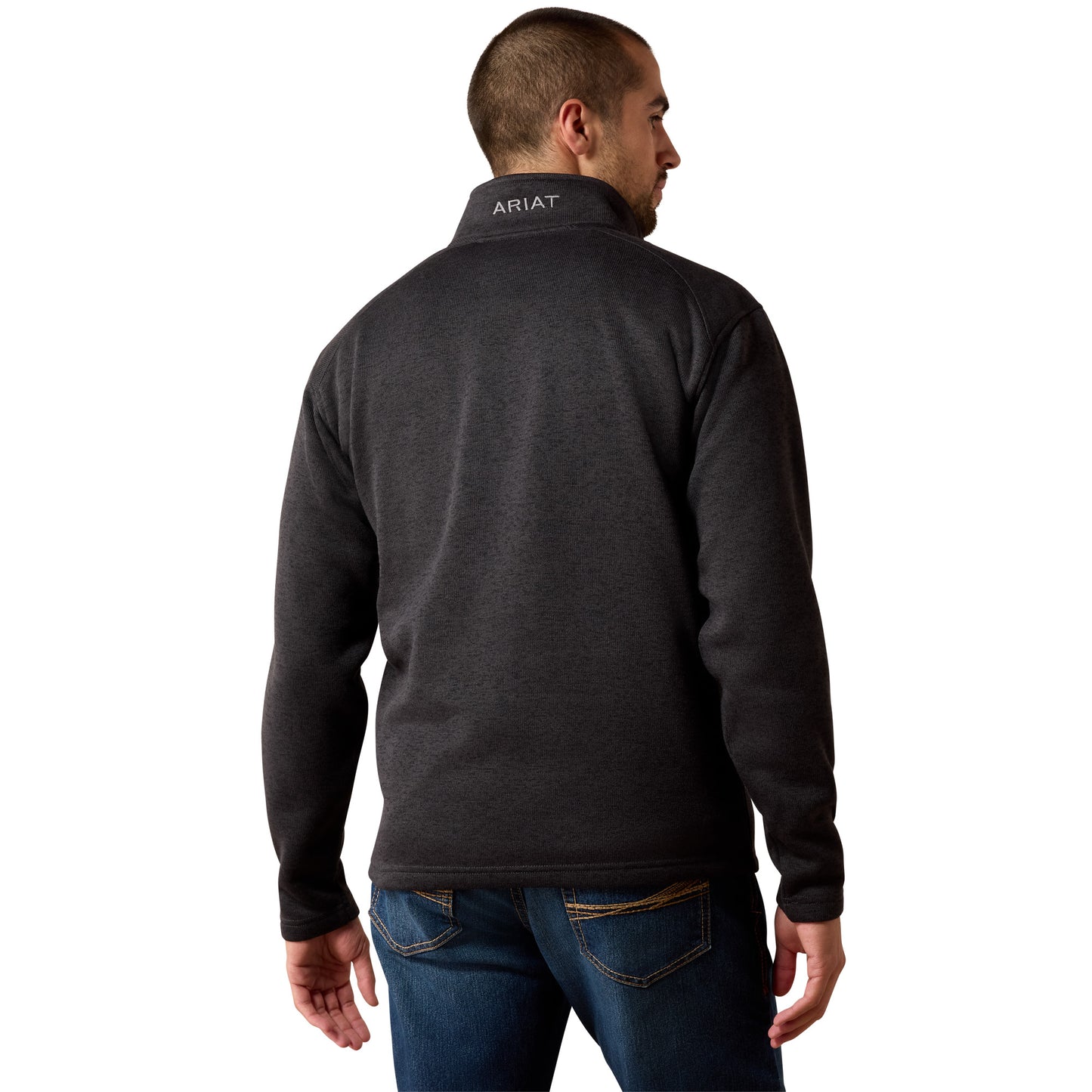 Ariat Men's Caldwell 1/4 Zip Sweater - Midnight Navy