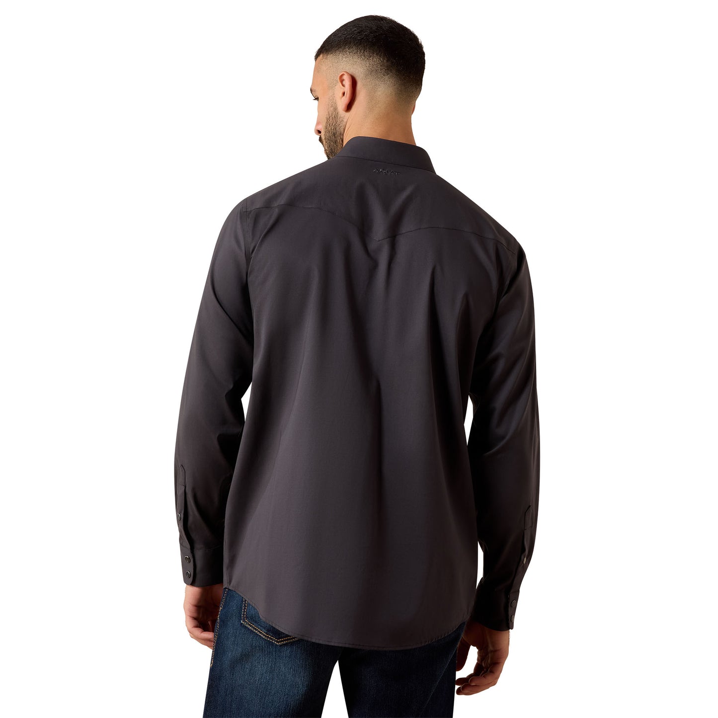 Ariat Men's Wrinkle Free Refined Slub Classic Fit Shirt - Phantom