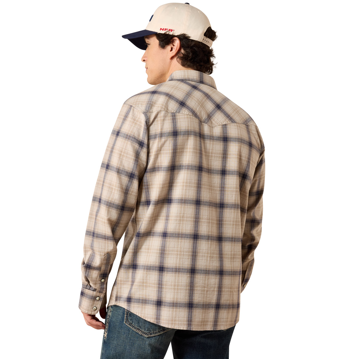 Ariat Men's Retro Hudde Fitted Snap Shirt - Peyote Plaid