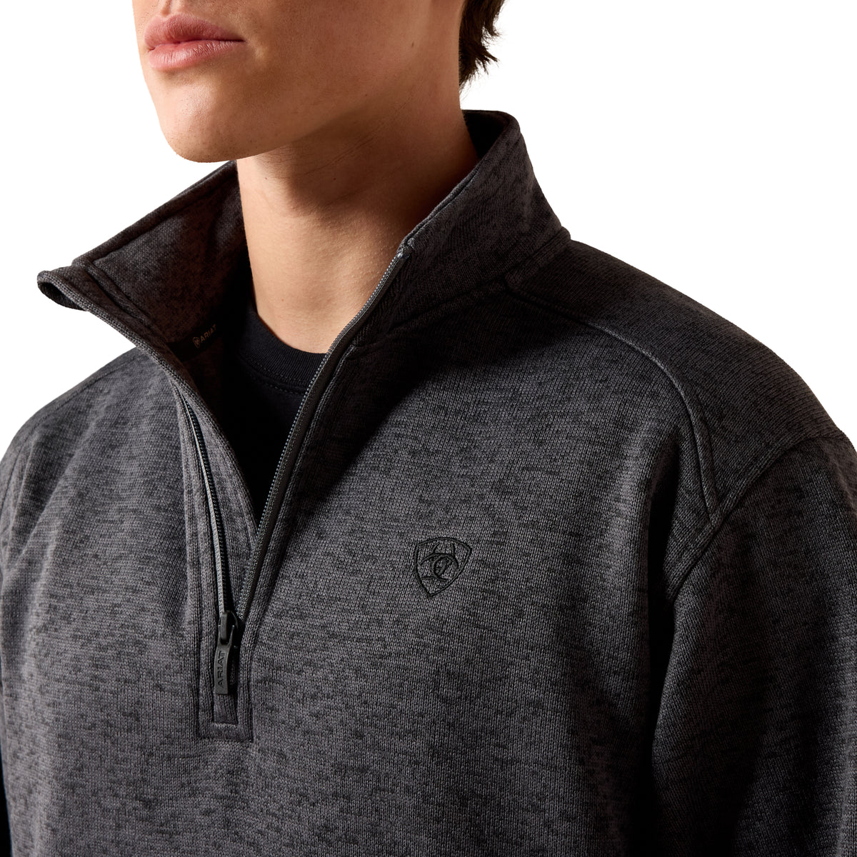 Ariat Men's Caldwell 1/4 Zip Sweater - Iron Gate