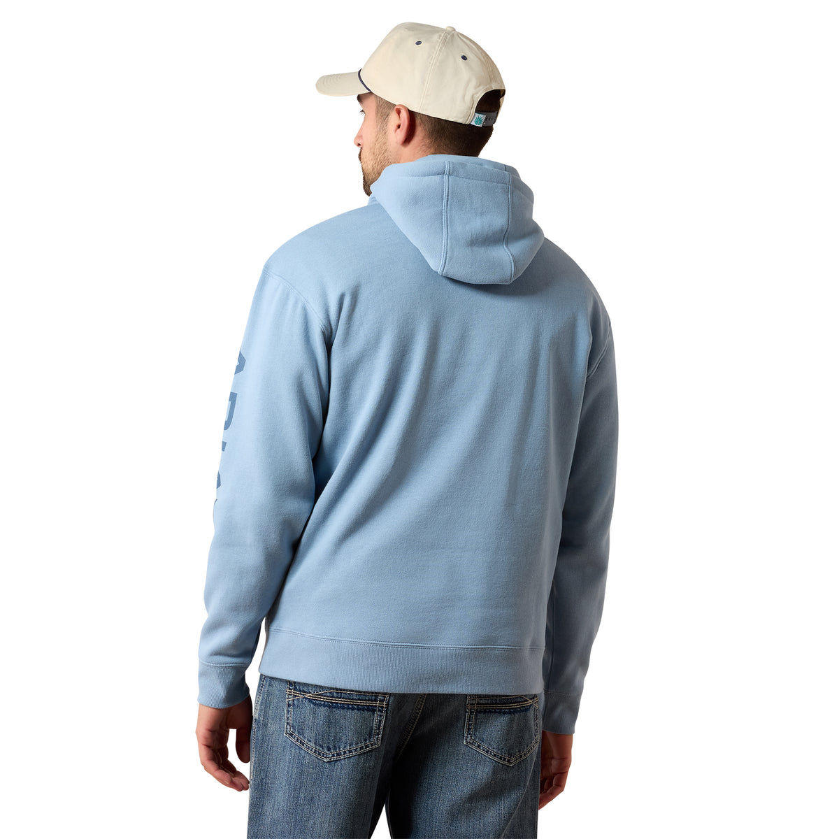Ariat Men's Logo Hoodie - Light Denim