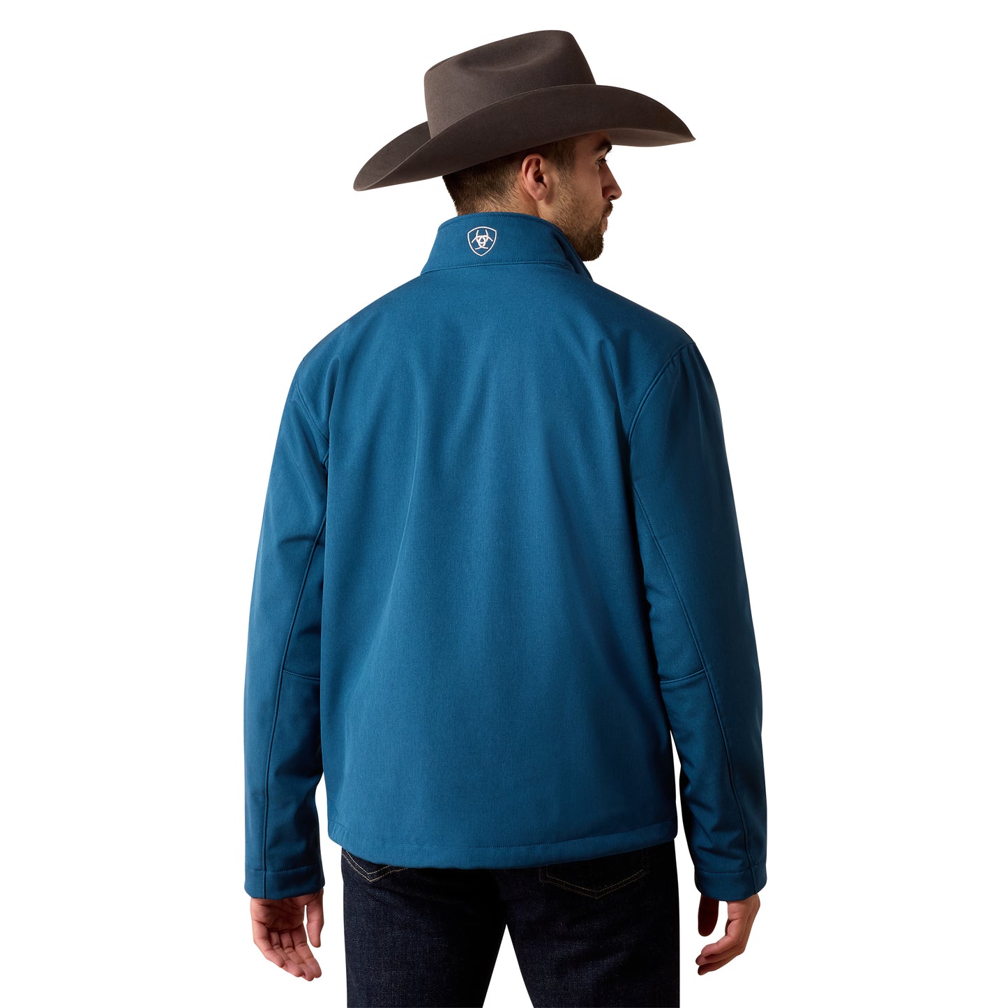 Ariat Men's Logo Softshell Jacket - Legion Blue Heather