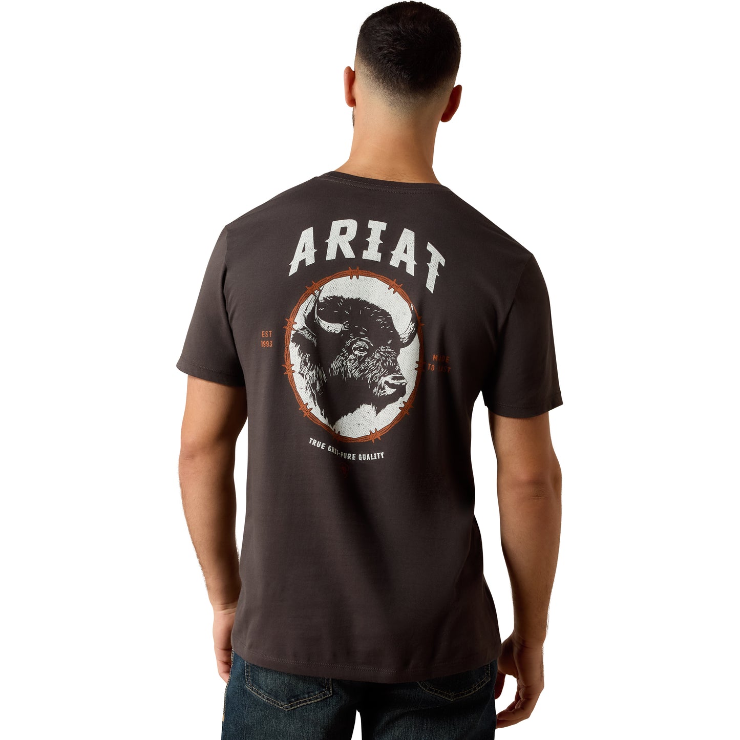 Ariat Men's Bison Brother T-Shirt - Vintage Black