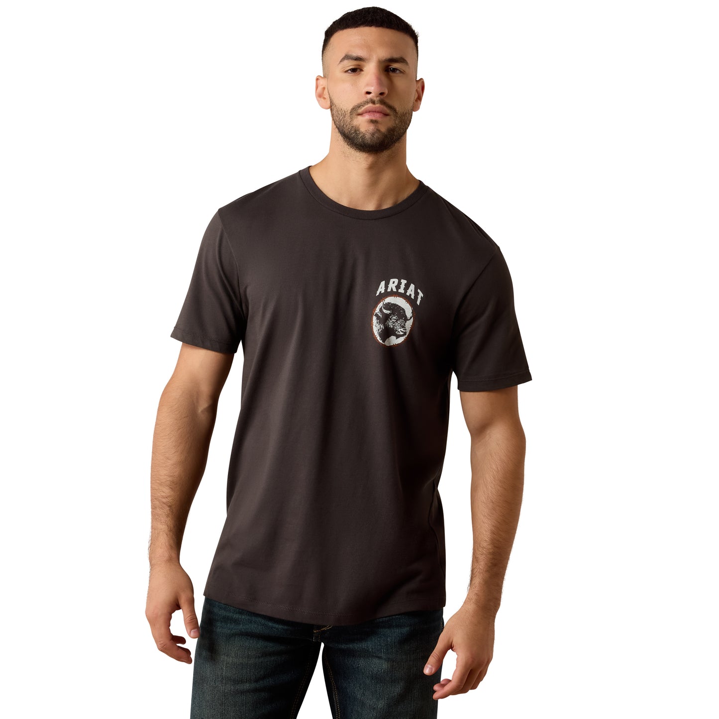 Ariat Men's Bison Brother T-Shirt - Vintage Black