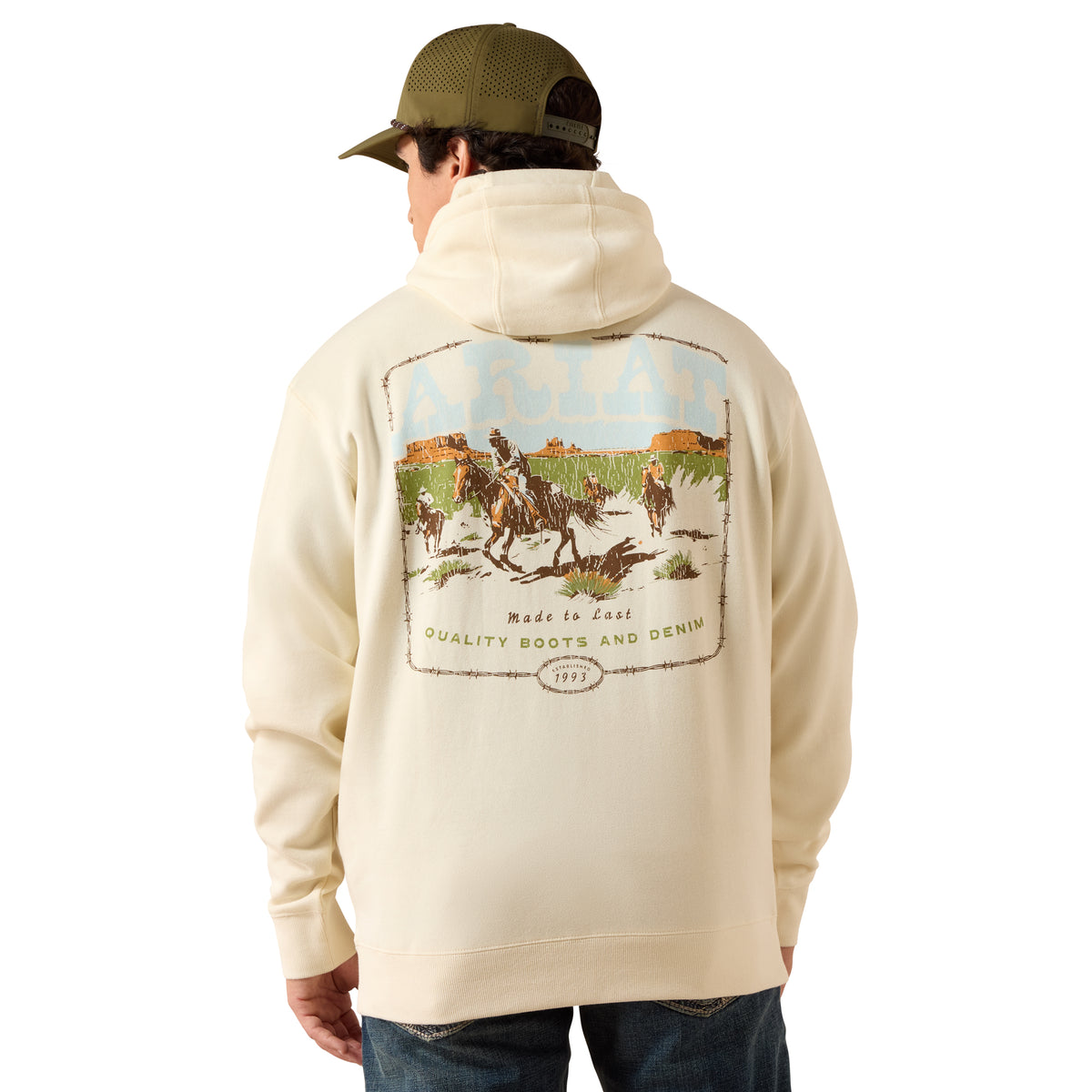 Ariat Men's Pulp Western Hoodie - Turtledove