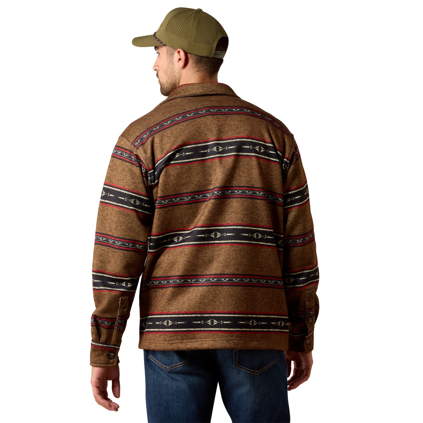 Ariat Men's Caldwell Printed Shirt Jacket - Toffee Serape