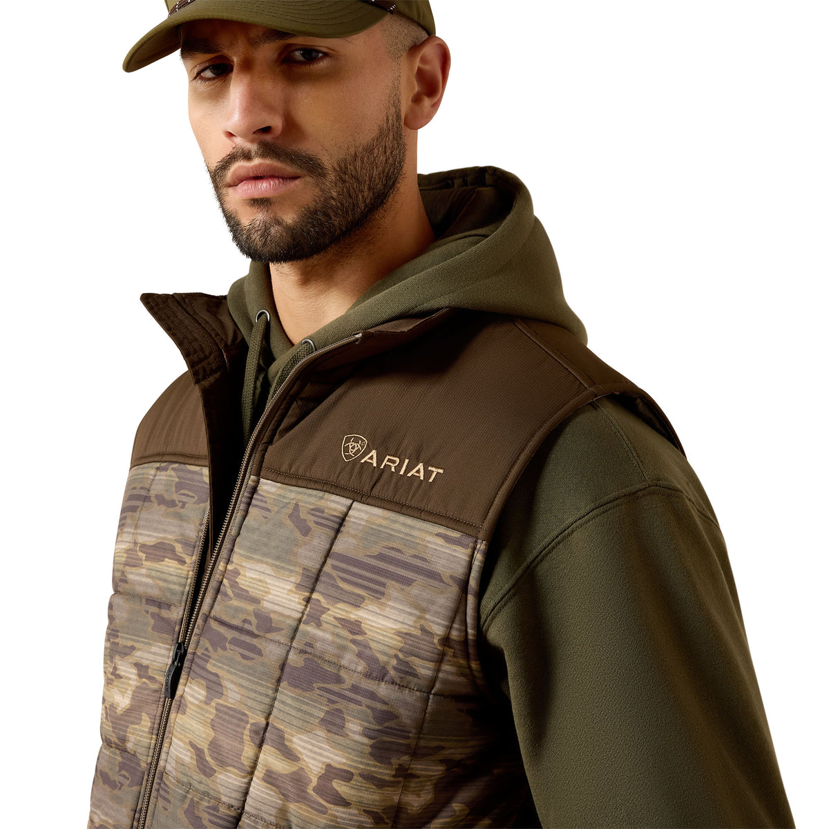 Ariat Men's Crius Insulated Vest - Wren Camo Serape