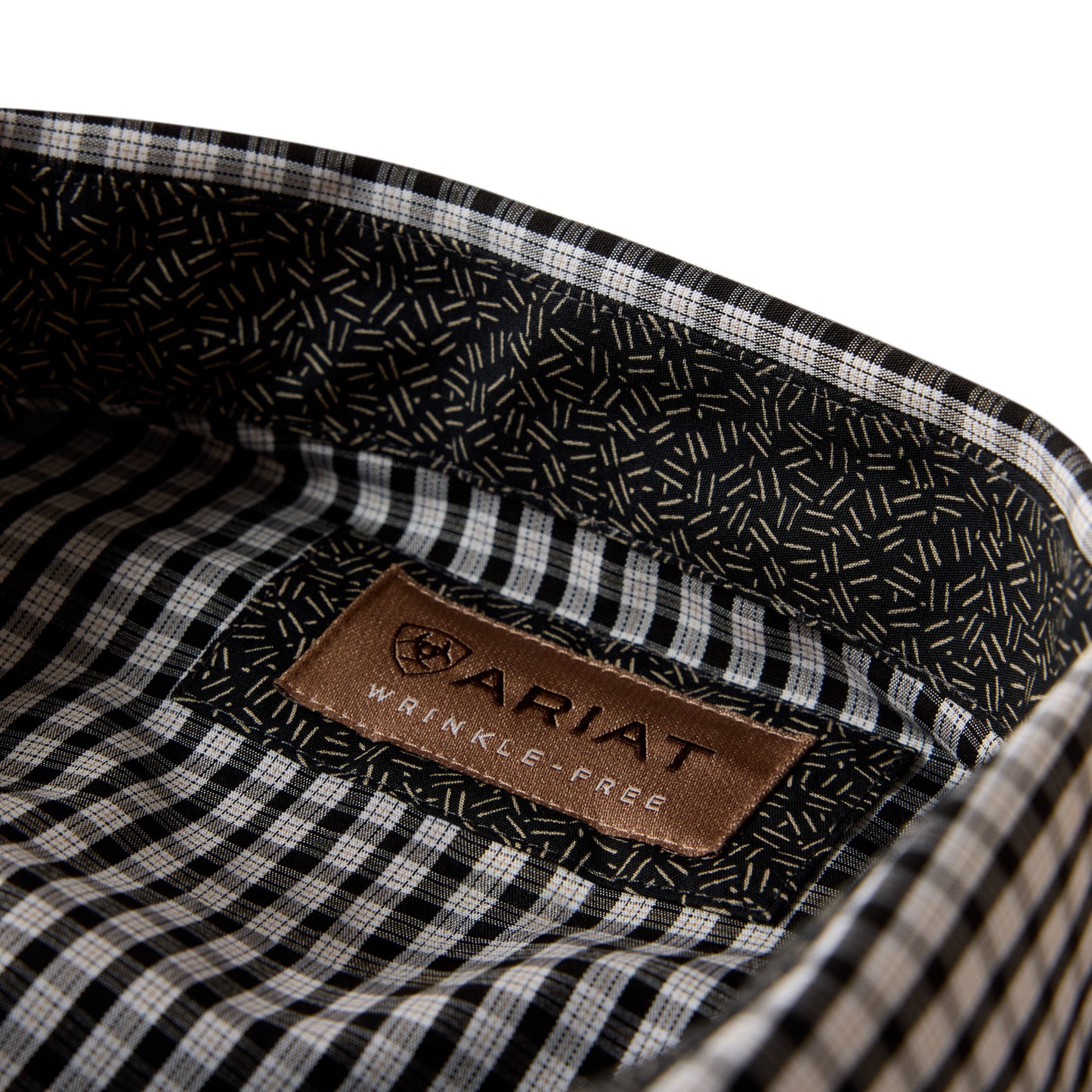 Ariat Men's Wrinkle Free Bud Classic Fit Snap Shirt - White/Black Small Plaid
