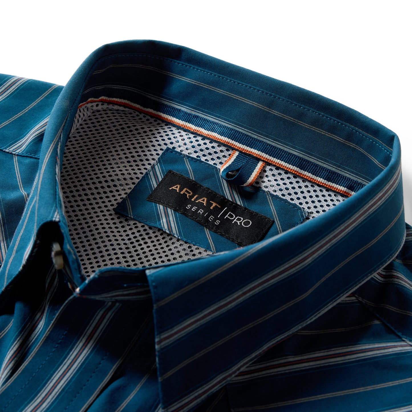 Ariat Men's Pro Series Wolfgang Classic Fit Snap Shirt - Sailor Blue Vertical Stripe