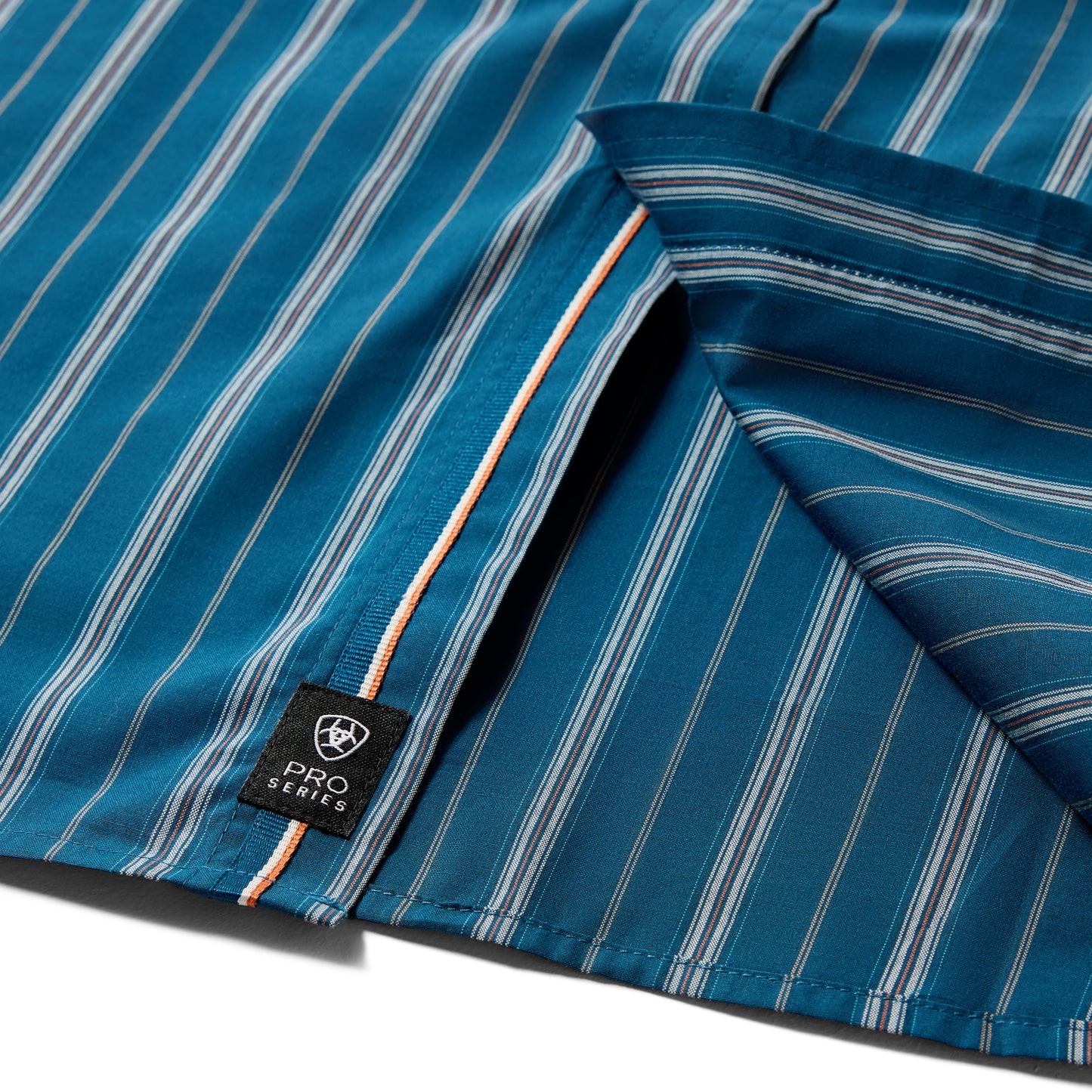 Ariat Men's Pro Series Wolfgang Classic Fit Snap Shirt - Sailor Blue Vertical Stripe