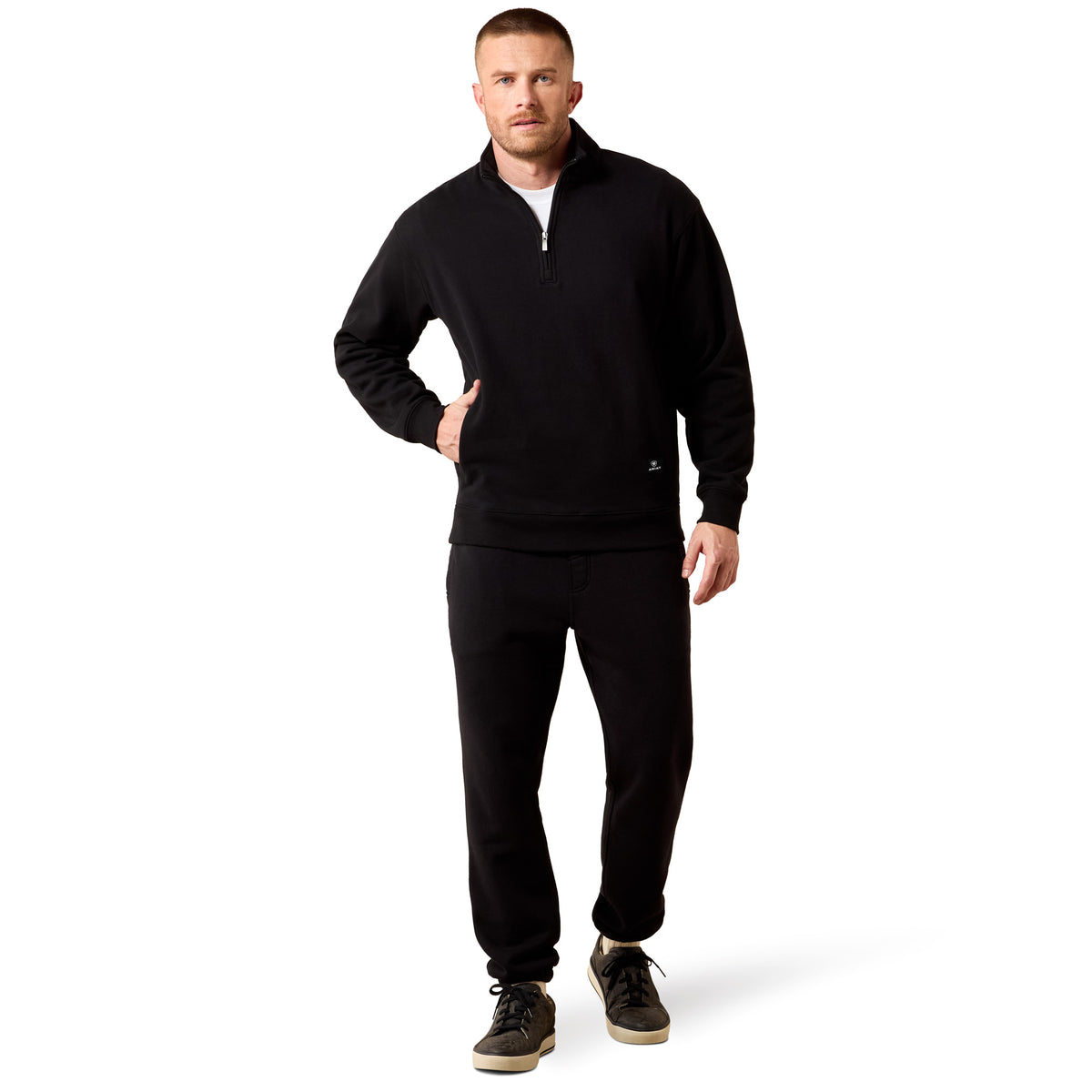 Ariat Men's Core 1/4 Zip Sweatshirt - Black