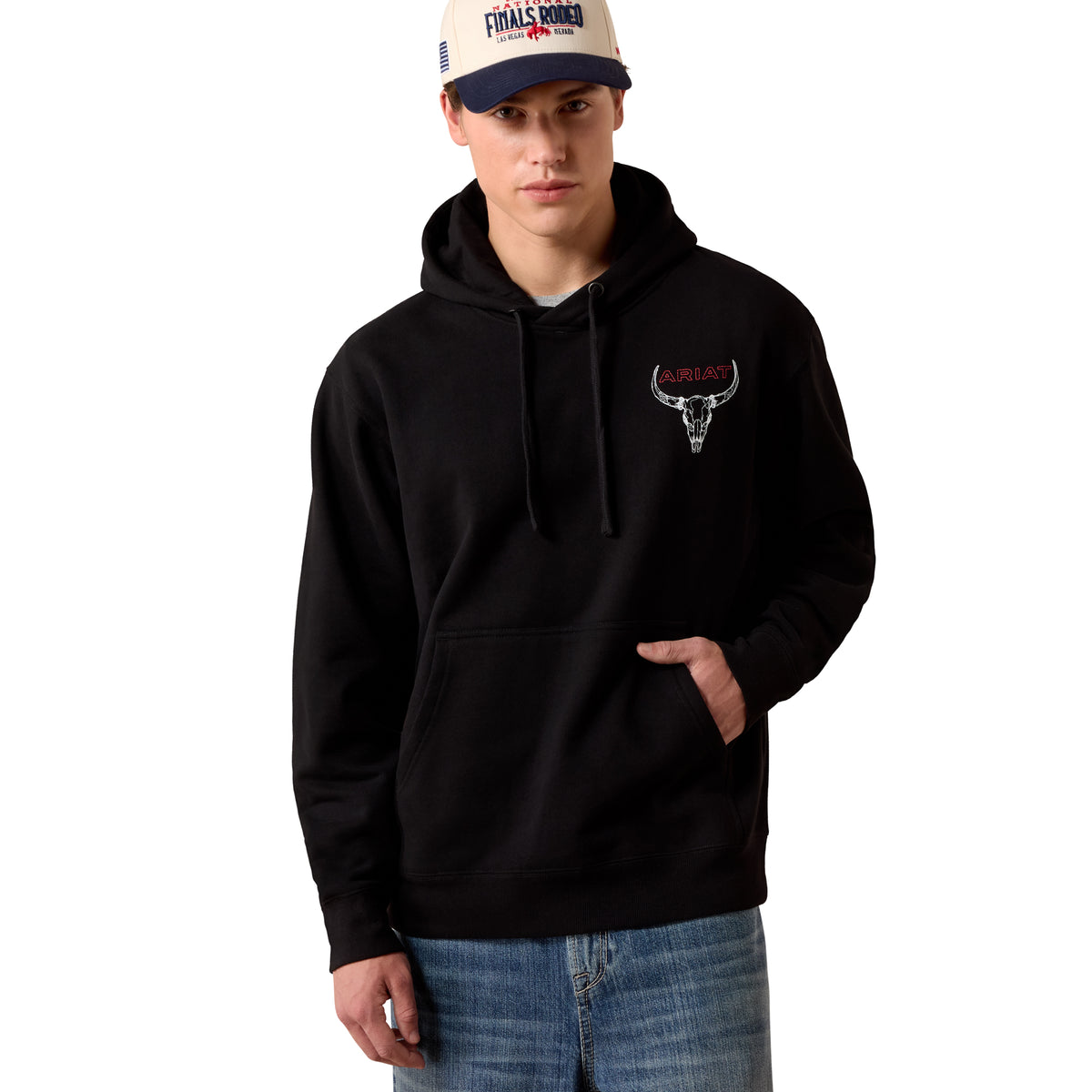 Ariat Men's Bison Bureau Hoodie - Black