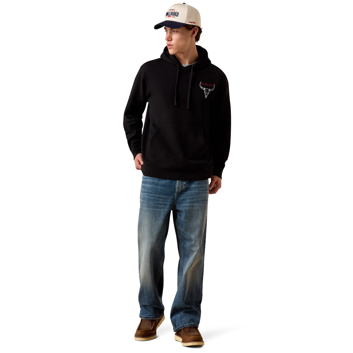 Ariat Men's Bison Bureau Hoodie - Black