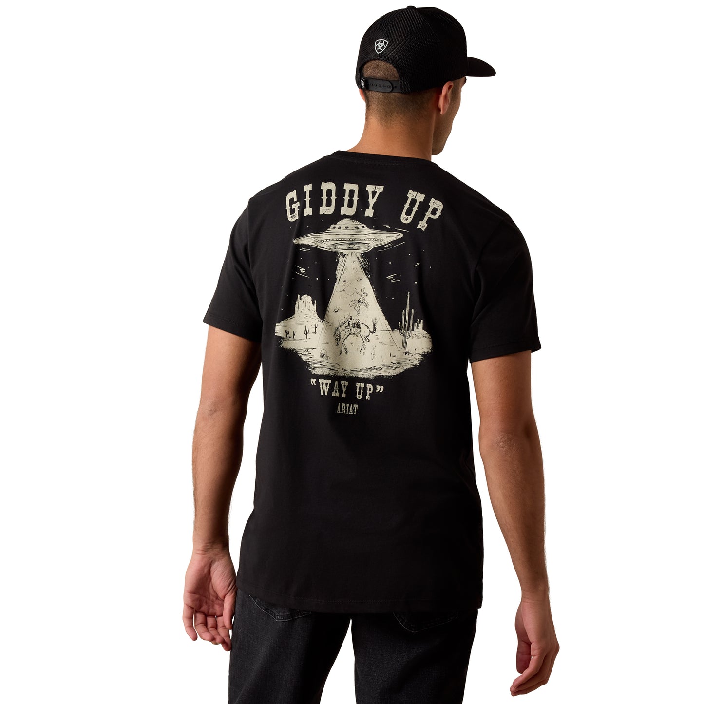 Ariat Men's Cowboy Way Up T-Shirt - Black