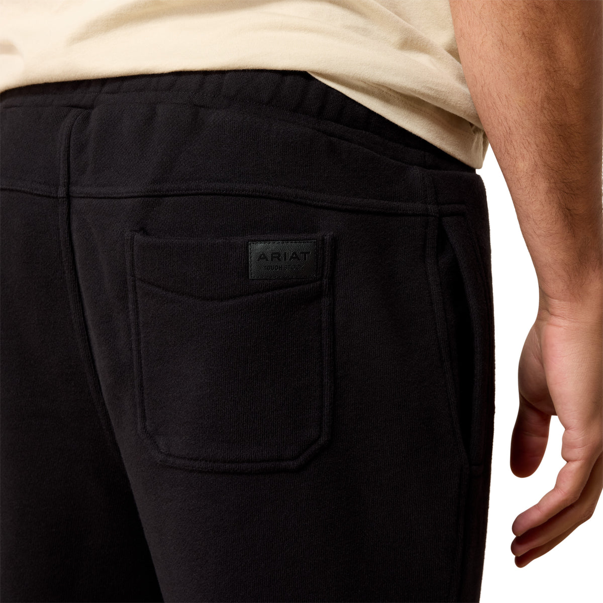 Ariat Men's ToughStock Washed Heavyweight Fleece Joggers - Black