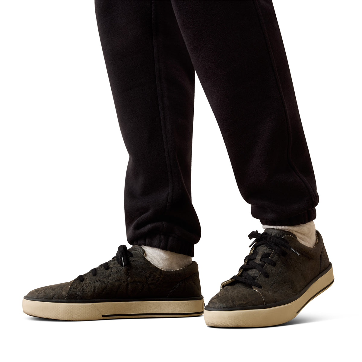 Ariat Men's ToughStock Washed Heavyweight Fleece Joggers - Black