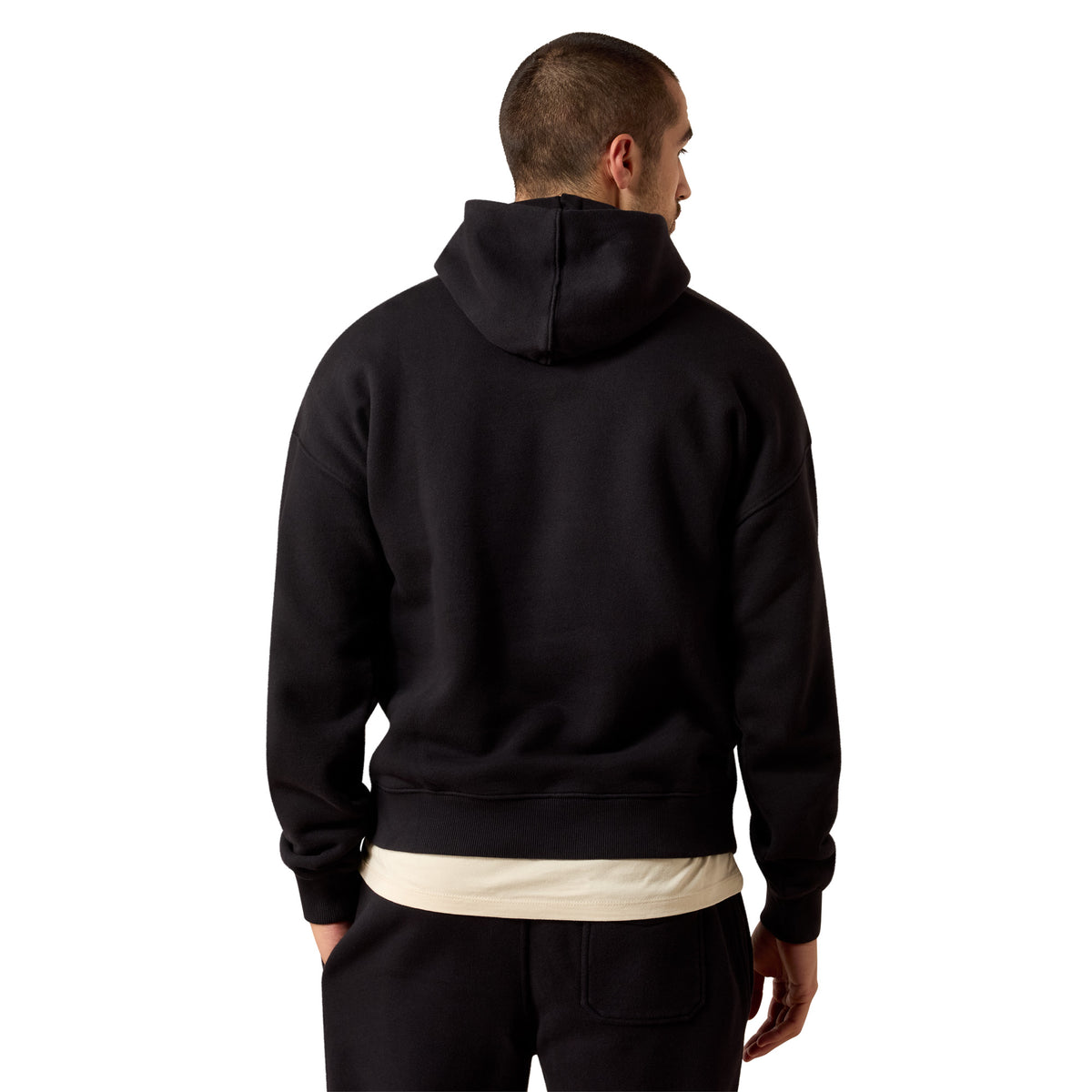 Ariat Men's ToughStock Washed Heavyweight Fleece Hoodie - Black