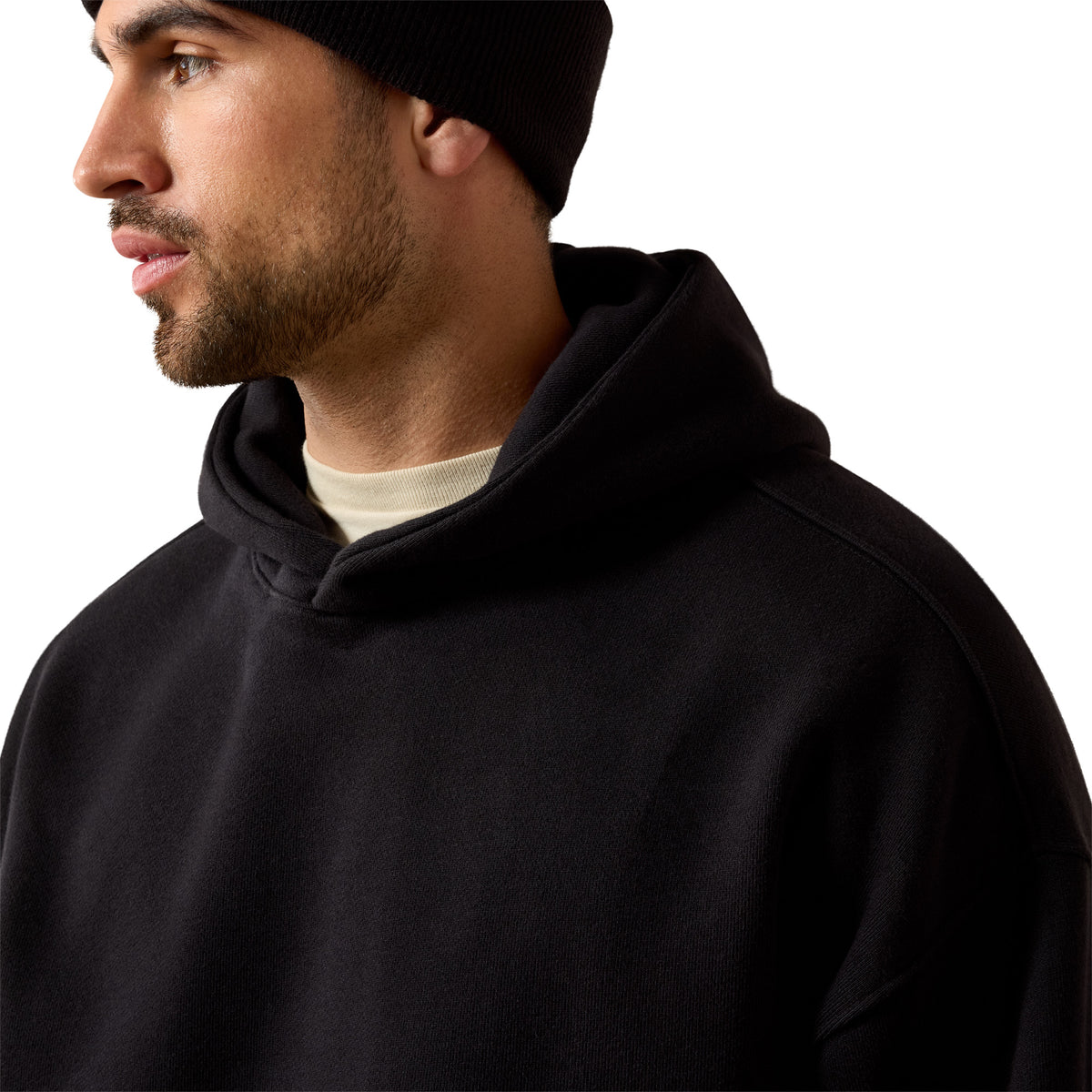 Ariat Men's ToughStock Washed Heavyweight Fleece Hoodie - Black
