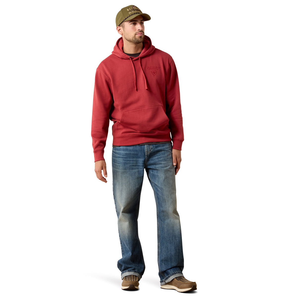 Ariat Men's Archstar Hoodie - Brick Red