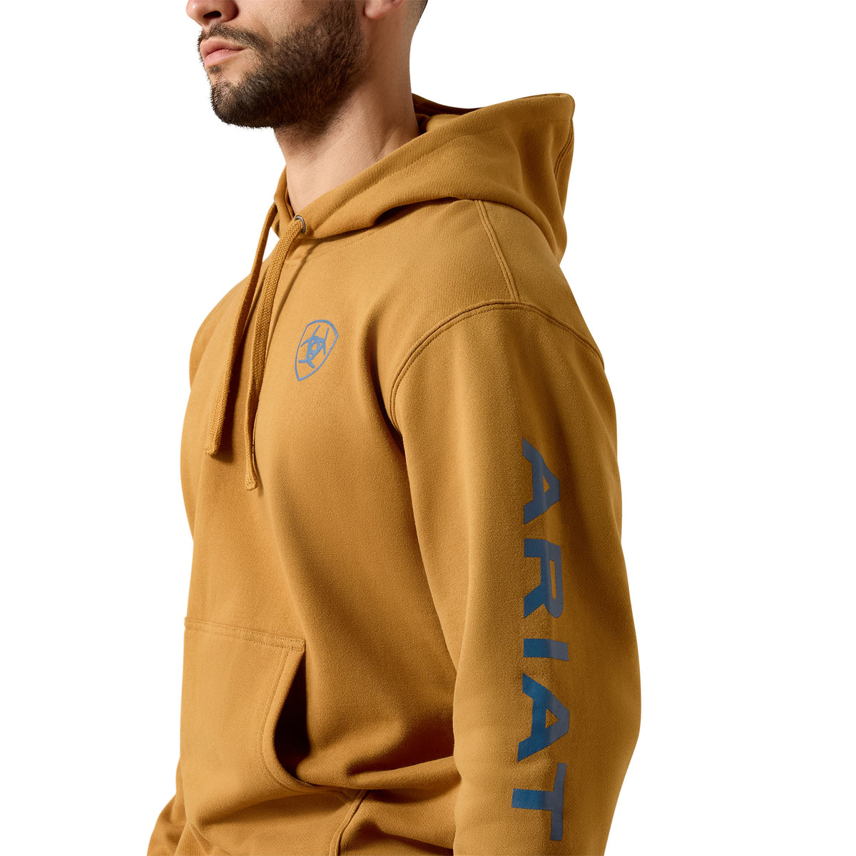 Ariat Men's Logo Hoodie - Bone Brown