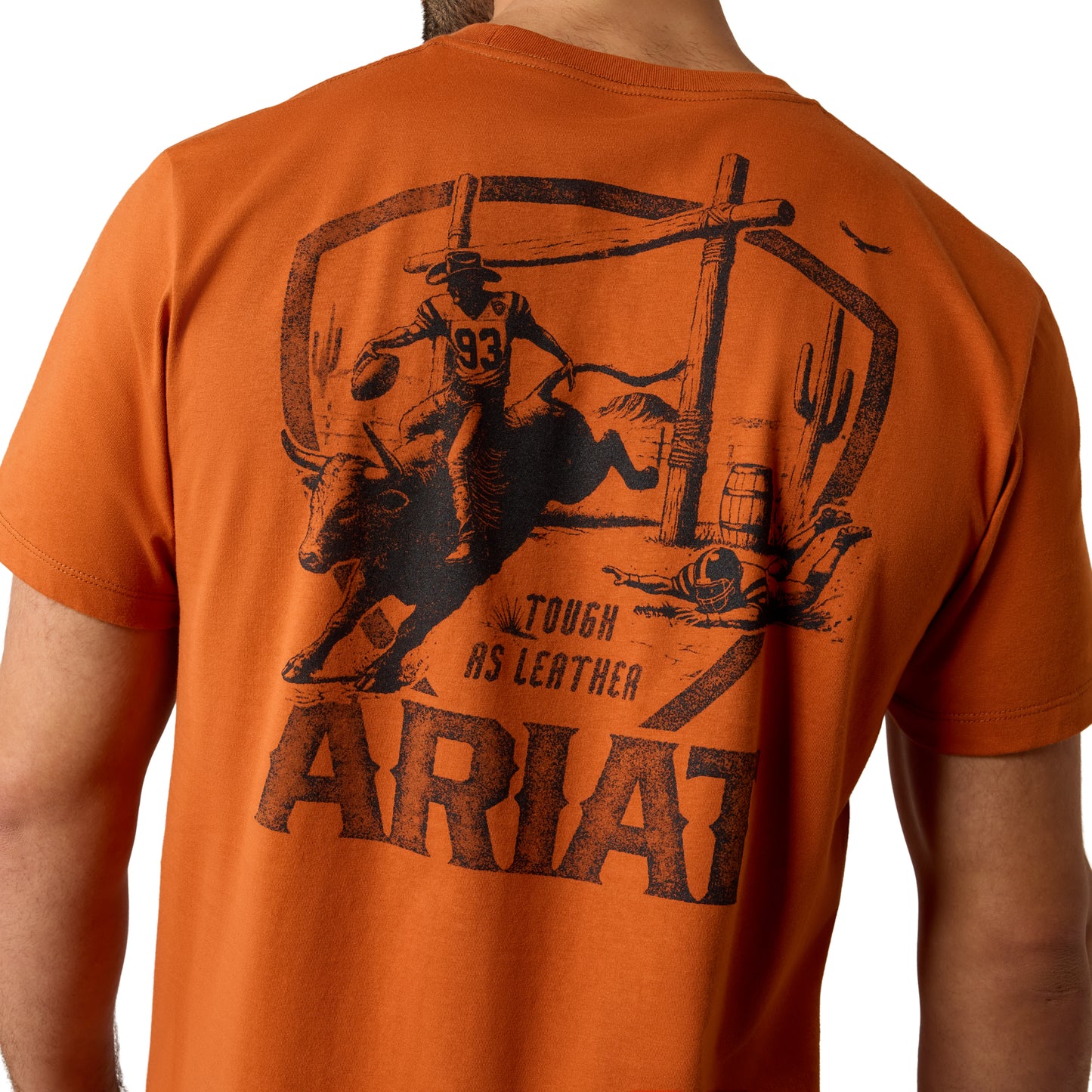 Ariat Men's Tough As Leather T-Shirt - Bombay Brown