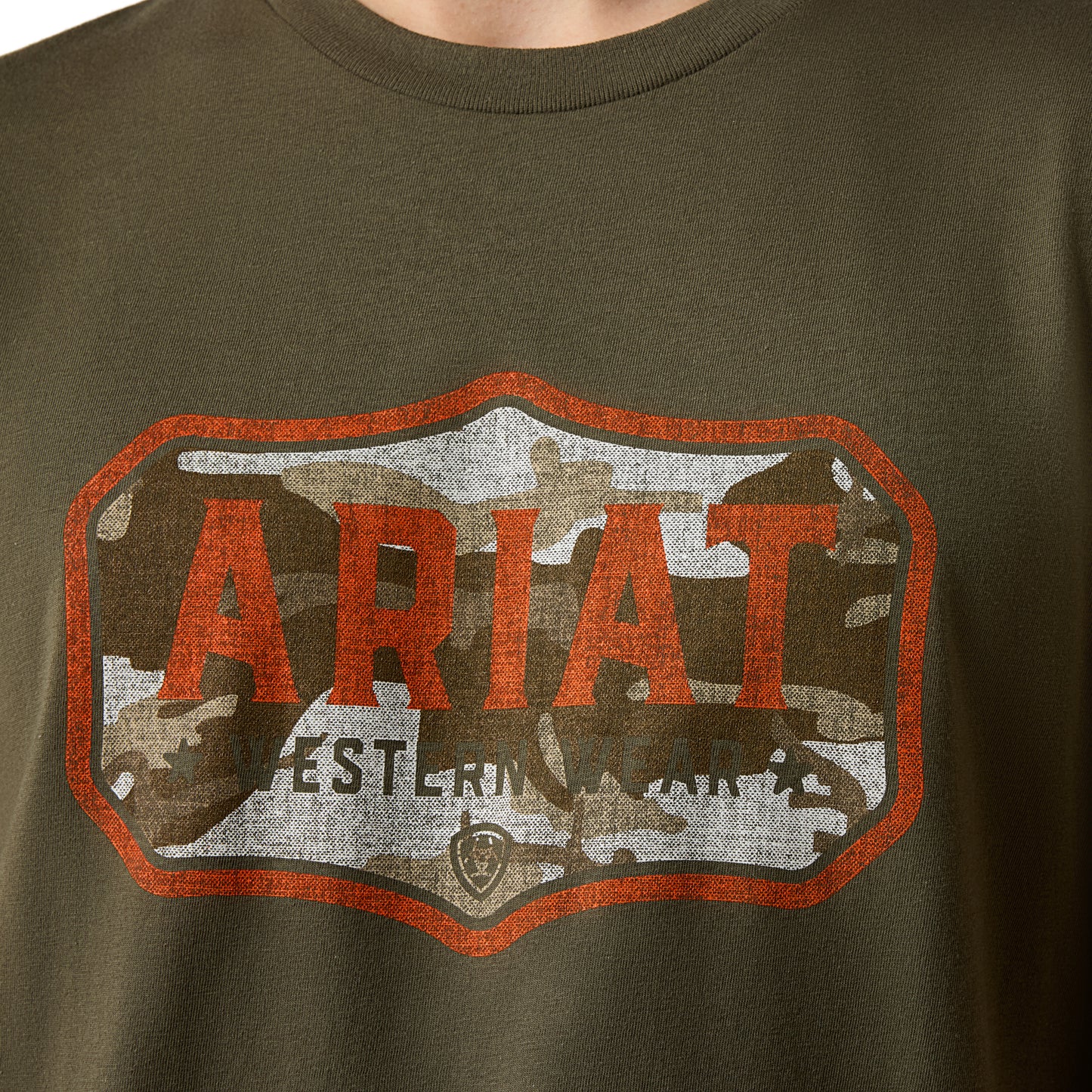 Ariat Men's Wild Creek Camo T-Shirt - Army Green