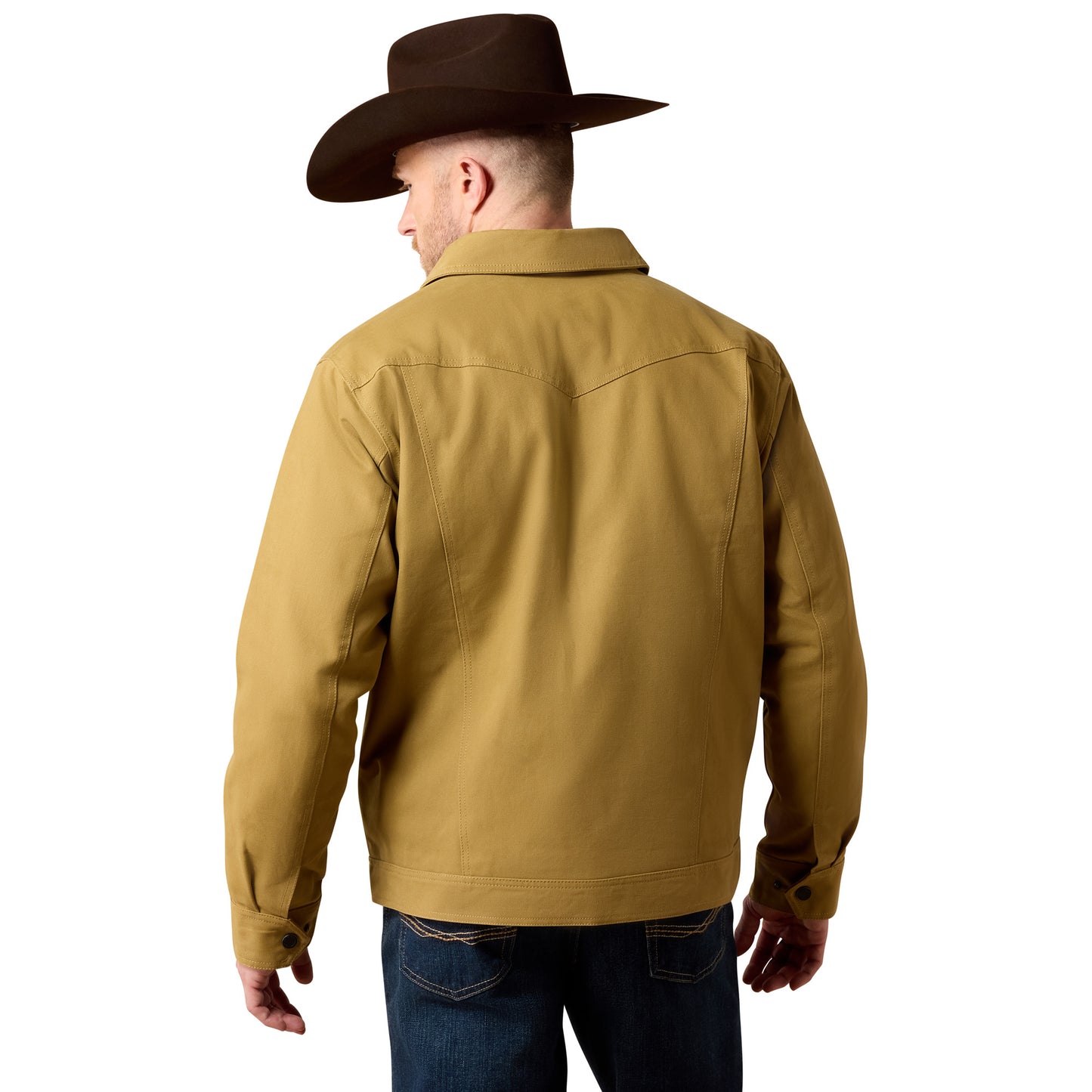 Ariat Men's Canvas Rancher Trucker Jacket - Antique Bronze