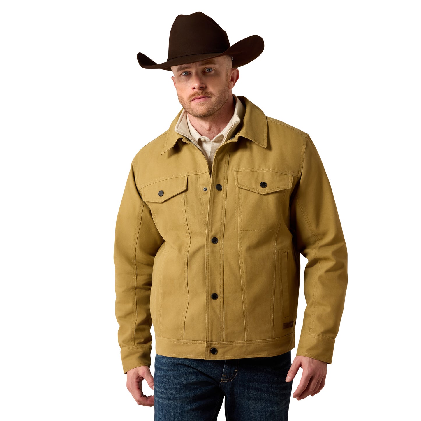 Ariat Men's Canvas Rancher Trucker Jacket - Antique Bronze