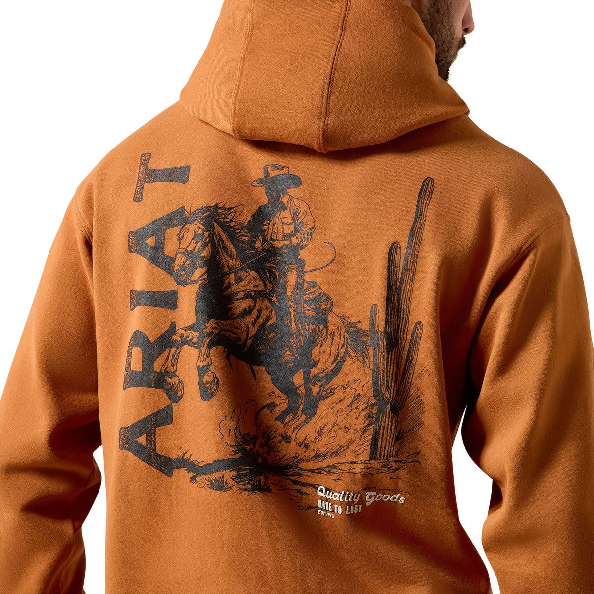 Ariat Men's Cowboy Tough Hoodie - Adobe