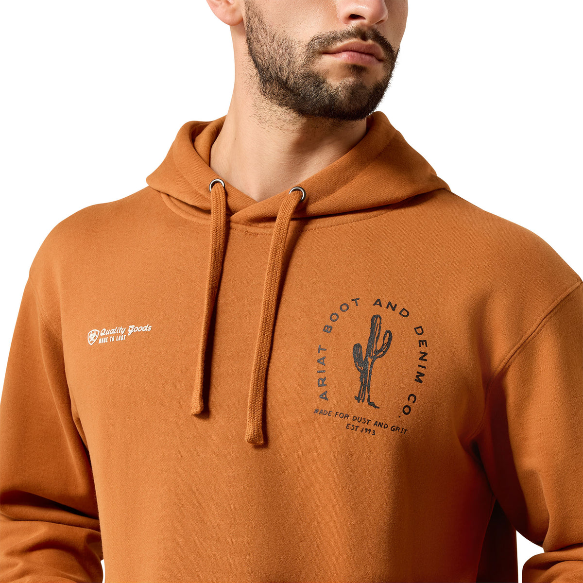 Ariat Men's Cowboy Tough Hoodie - Adobe