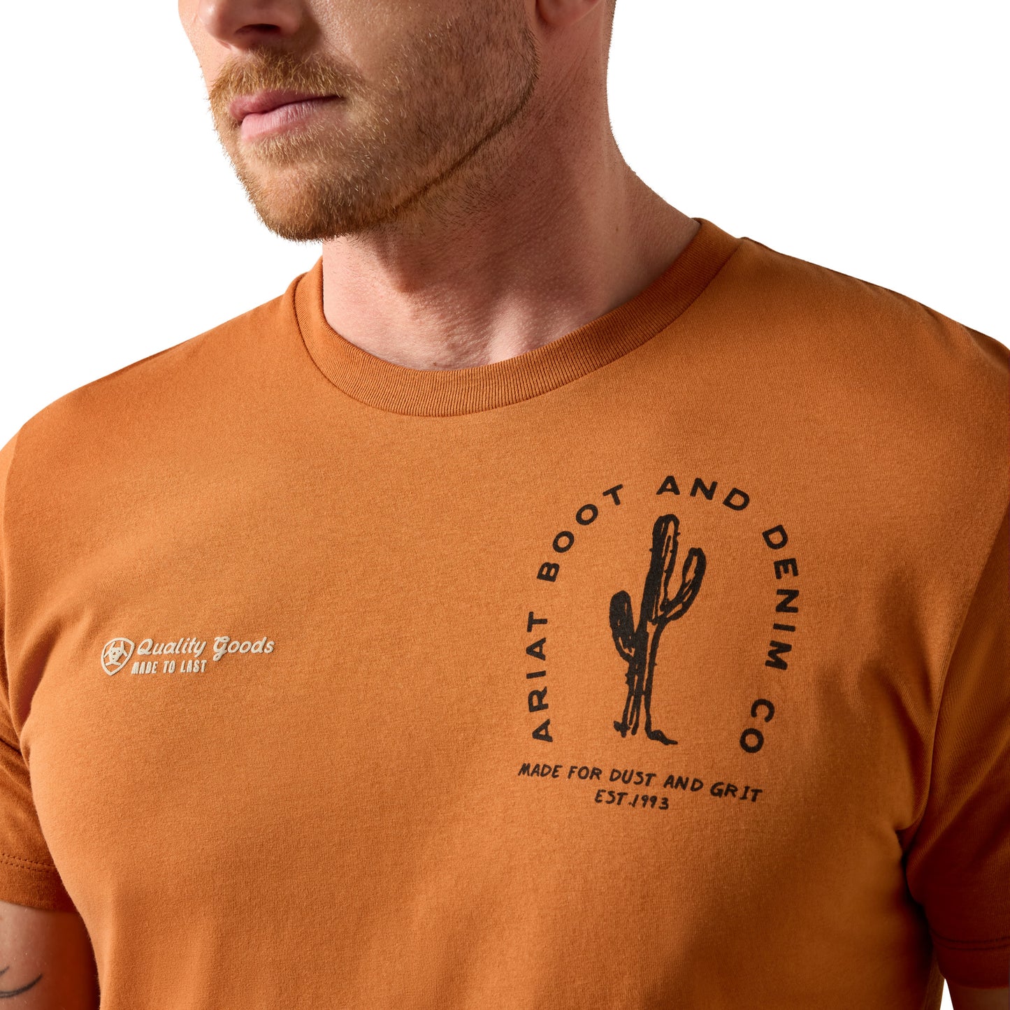 Ariat Men's Tobacco Tough T-Shirt - Adobe