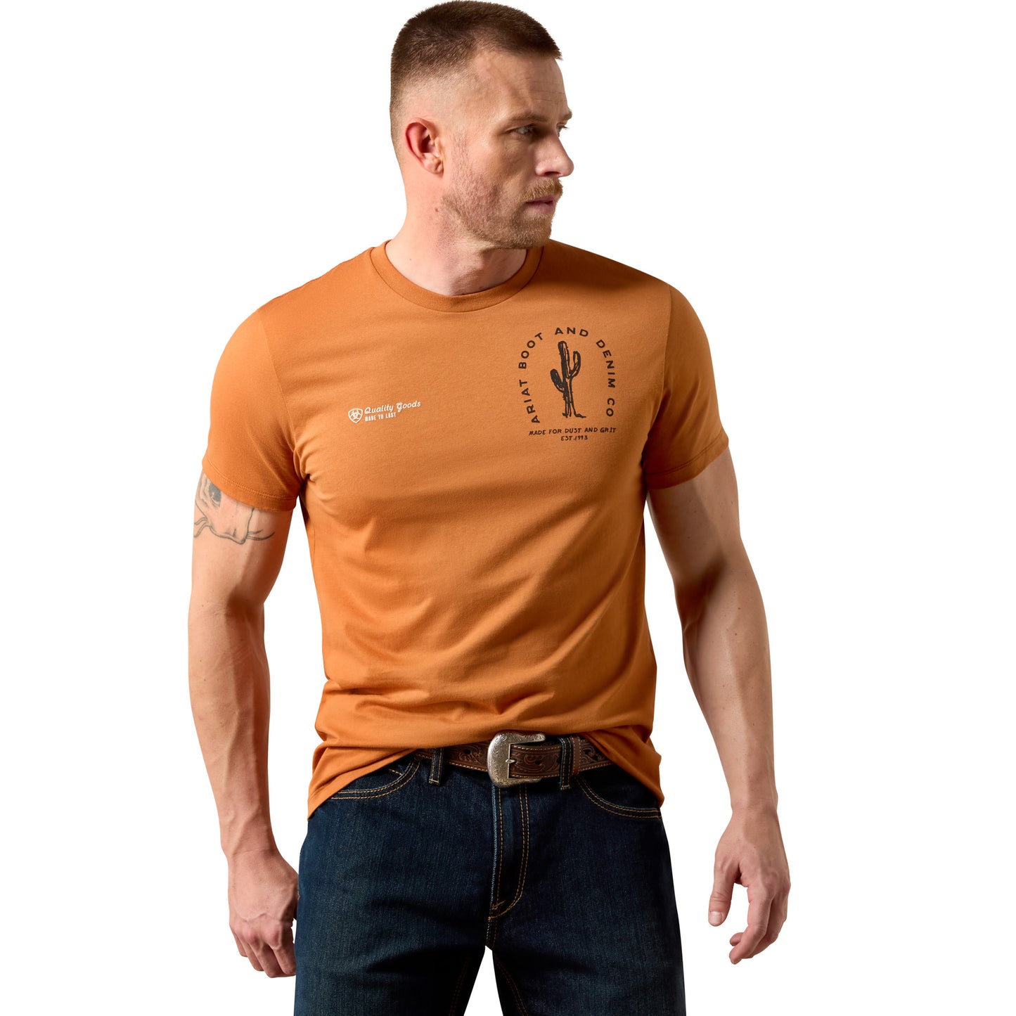 Ariat Men's Tobacco Tough T-Shirt - Adobe