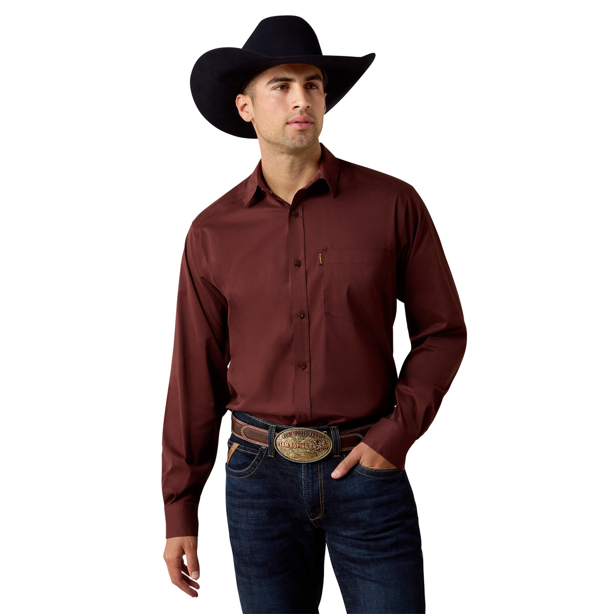 Ariat Men's Everything Classic Fit Shirt - Bitter Chocolate