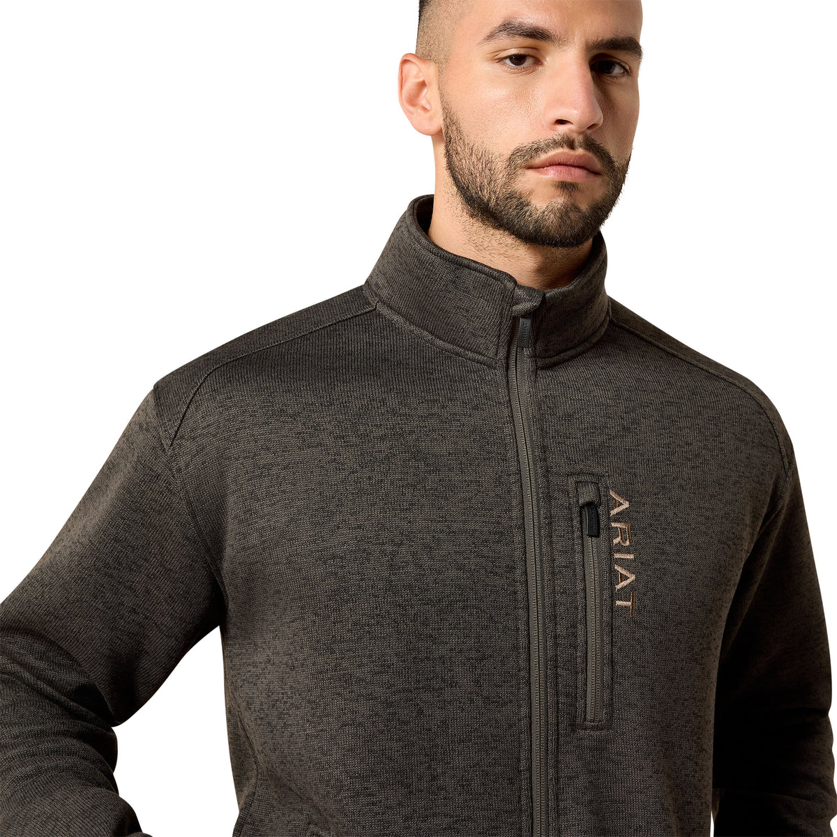 Ariat Men's Caldwell Full Zip Sweater - Beluga